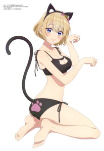 anifar_inc. animal_ears bra kakkou_no_iinazuke nekomimi pantsu string_panties tail umino_sachi