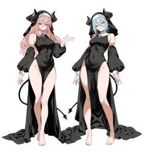 Rating: Questionable Score: 55 Tags: devil horns nopan nun tail takunomi User: Arsy