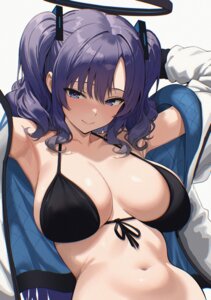 Rating: Questionable Score: 64 Tags: bikini_top blue_archive halo hayase_yuuka ni_tamago_sando open_shirt swimsuits User: VigorousMMM