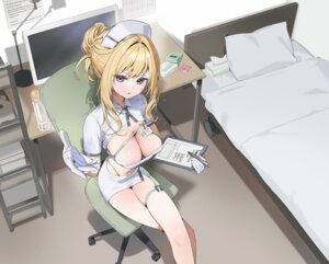 garter itohana no_bra nurse