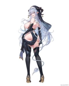 Rating: Questionable Score: 77 Tags: devil heels horns machi_(7769) machi_(7769)_(person) no_bra nopan nun pointy_ears see_through skirt_lift tail thighhighs User: lacepanties