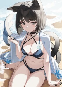 Rating: Questionable Score: 41 Tags: animal_ears bikini blue_archive japanese_clothes kiryuu_kikyou nekomimi swimsuits tail takehana_note wet User: BattlequeenYume