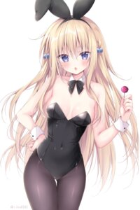 animal_ears bunny_ears bunny_girl cabbage_soft korie_riko no_bra pantyhose rebecca_kruger sakura_no_kumo_*_scarlet_no_koi