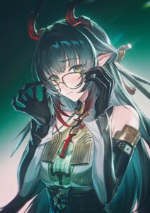 Rating: Safe Score: 25 Tags: arknights arknights:_endfield asian_clothes horns megane pointy_ears zhiyan_li zhuang_fangyi_(arknights) User: VigorousMMM