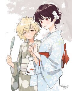 Rating: Safe Score: 11 Tags: aono_nachi kimi_ga_shinu_made_koi_wo_shitai lizzy_seiran maud_ali yukata yuri User: VigorousMMM