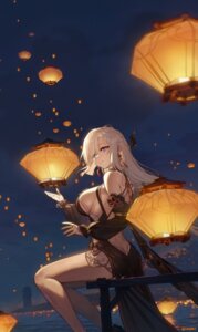 Rating: Questionable Score: 36 Tags: asian_clothes genshin_impact no_bra ongdal2 shenhe User: VigorousMMM