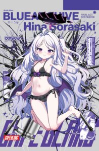 bikini blue_archive cameltoe devil halo horns loli motohara_moka sorasaki_hina swimsuits wings