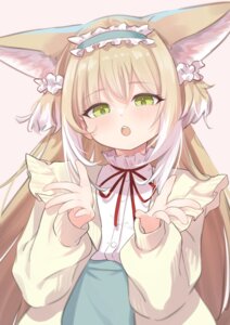 Rating: Safe Score: 19 Tags: animal_ears arknights kitsune suzuran_(arknights) yakurope-moko User: whitespace1