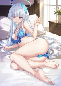 blue_archive bra cameltoe halo lingerie merufena pantsu ushio_noa