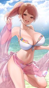 areola bikini houjou_karen mk see_through skirt_lift swimsuits the_idolm@ster the_idolm@ster_cinderella_girls
