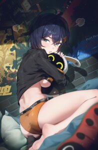 Rating: Questionable Score: 56 Tags: ass bangboo belle_(zenless_zone_zero) bra pantsu shirt_lift sushispin zenless_zone_zero User: lacepanties