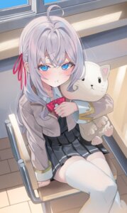 alisa_mikhailovna_kujou kerno seifuku thighhighs tokidoki_bosotto_russia-go_de_dereru_tonari_no_alya-san