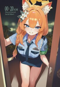 Rating: Safe Score: 13 Tags: animal_ears blue_archive halo iochi_mari nekomimi police_uniform setakman User: BattlequeenYume