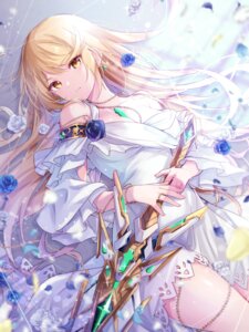 dress hikari_(xenoblade_2) no_bra sword ui_frara xenoblade_(series) xenoblade_2