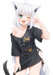 Rating: Questionable Score: 32 Tags: animal_ears hololive hololive_gamers kitsune no_bra shirakami_fubuki tagme tail User: 弱受猫