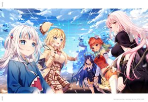 Rating: Safe Score: 3 Tags: animal_ears gawr_gura hololive hololive_english mori_calliope ninomae_ina'nis no_bra pointy_ears rosuuri see_through seifuku takanashi_kiara thighhighs watson_amelia weapon wings User: Anonymous