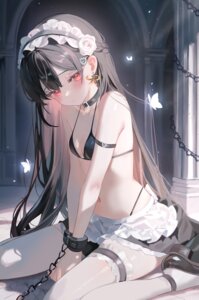 bikini bondage garter maid otonoha_moe swimsuits thighhighs