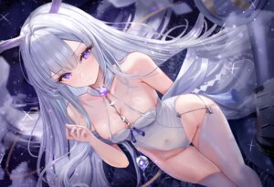Rating: Questionable Score: 67 Tags: age_fx azur_lane horns kizu_(azur_lane) leotard no_bra stockings thighhighs User: Anonymous