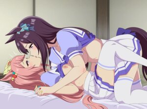 Rating: Questionable Score: 29 Tags: agnes_digital_(umamusume) animal_ears breasts eufoniuz mejiro_dober_(umamusume) nipples no_bra seifuku shirt_lift skirt_lift tail thighhighs uma_musume_pretty_derby wet yuri User: Spidey