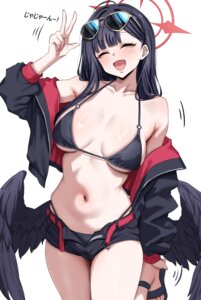 Rating: Questionable Score: 38 Tags: angel bikini blue_archive megane nakamasa_ichika open_shirt swimsuits wings woo_(woosan) User: Genex
