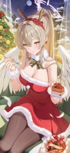 Rating: Questionable Score: 17 Tags: angel blue_archive christmas dress horns kirifuji_nagisa no_bra pantyhose seoyul skirt_lift wings User: lacepanties