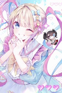 Rating: Safe Score: 21 Tags: ame-chan chibi chouzetsusaikawa_tenshi-chan maid needy_girl_overdose noyu skirt_lift thighhighs waitress User: VigorousMMM