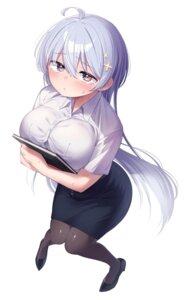 Rating: Safe Score: 22 Tags: breast_hold dress_shirt fukuchi_kamio heels hiwamura_hiyori wet yowayowa_sensei User: himeno_nanako