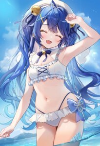 amamiya_kokoro aria_(ariacue) bikini nijisanji swimsuits wet wings