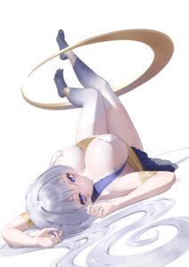 keibeam no_bra tattoo thighhighs