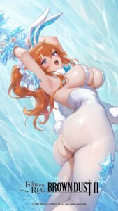 animal_ears ass brown_dust_ii bunny_ears bunny_girl no_bra origami pantyhose tail zenith_(brown_dust_ii)