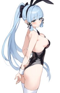Rating: Questionable Score: 51 Tags: animal_ears bunny_ears bunny_girl genshin_impact kamisato_ayaka nanmo_(nanmokamo) no_bra thighhighs User: VigorousMMM