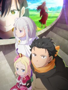 bandages beatrice_(re_zero) elf emilia_(re_zero) japanese_clothes natsuki_subaru pointy_ears re:zero_kara_hajimeru_isekai_seikatsu reid_astrea shaula_(re_zero) tagme