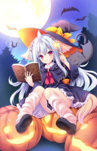 Rating: Questionable Score: 22 Tags: animal_ears halloween inumimi loli lump_of_sugar moekibara_fumitake neko nursery_rhyme shikishima_krile skirt_lift tail witch User: k25c2yf