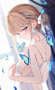 asuma_toki blue_archive halo no_bra see_through sikimosh