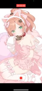 Rating: Questionable Score: 44 Tags: animal_ears fishnets garter kani_biimu loli minazuki_sarami naked_apron nekomimi tail thighhighs valentine User: himeno_nanako