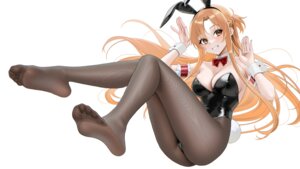 Rating: Questionable Score: 9 Tags: animal_ears asuna_(sword_art_online) buko_(bukosuki) bunny_ears bunny_girl cameltoe feet no_bra pantyhose see_through sword_art_online tail User: VigorousMMM