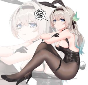 animal_ears bunny_ears bunny_girl firefly garter heels honkai:_star_rail maxwelzy no_bra pantyhose tail