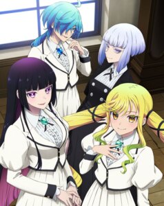 disc_cover isemi_tina kurogane_otoha rock_wa_lady_no_tashinami_deshite seifuku shiraya_tamaki suzunomiya_lilisa tagme