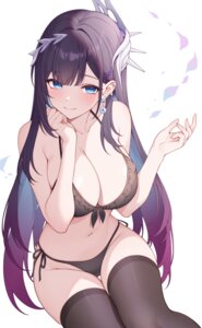 bikini honkai:_star_rail hysilens poinia swimsuits thighhighs