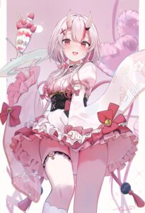 Rating: Questionable Score: 36 Tags: garter hololive horns maid nakiri_ayame skirt_lift torono_4649 wa_maid waitress User: Anonymous