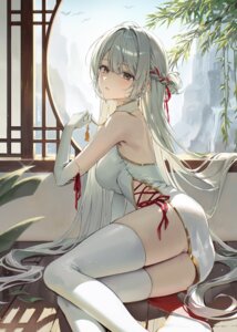 Rating: Questionable Score: 9 Tags: chinadress ekina_(1217) no_bra thighhighs User: Anonymous