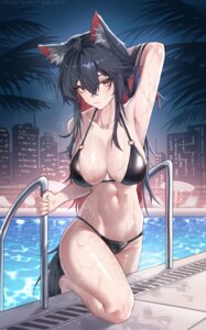 Rating: Questionable Score: 33 Tags: animal_ears arknights bikini knight_fault swimsuits tail texas_(arknights) wet User: Genex
