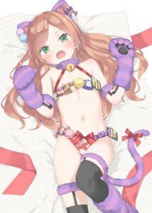 Rating: Questionable Score: 68 Tags: animal_ears artist_revision garter halloween kani_biimu loli minazuki_sarami nekomimi nipple_slip no_bra pantsu stockings tail thighhighs User: himeno_nanako