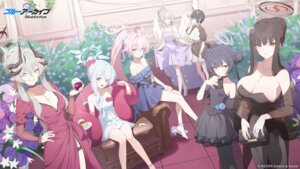 amachi_niya angel blue_archive dress halo hanuma_makoto heels heterochromia horns kirifuji_nagisa loli no_bra pantyhose pointy_ears renkawa_cherino ryuuge_kisaki see_through skirt_lift stockings tagme takanashi_hoshino thighhighs tsukatsuki_rio wings