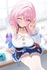 fukuro_ko_(greentea) honkai:_star_rail march_7th thighhighs